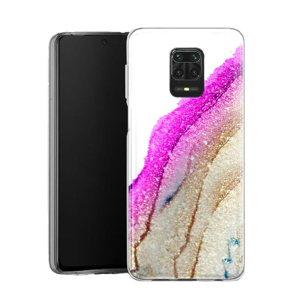 Coque pour Xiaomi Note 9 Flawless pink | Housse Silicone, Etui Antichoc / Paillettes